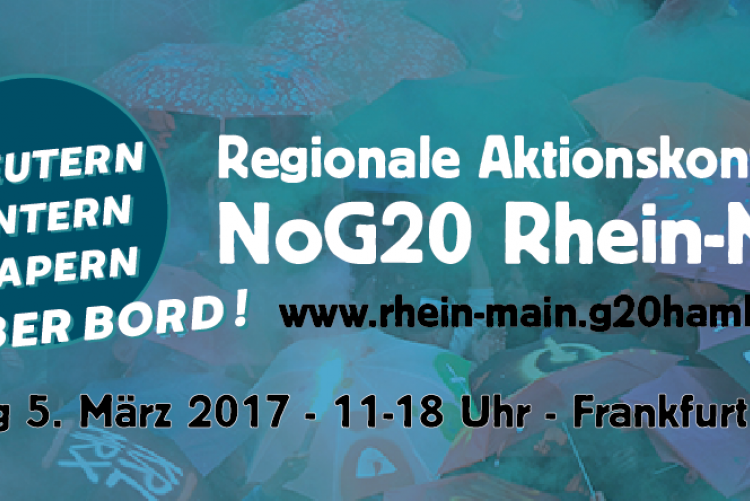 Regionale Aktionskonferenz NoG20  in Frankfurt am Main