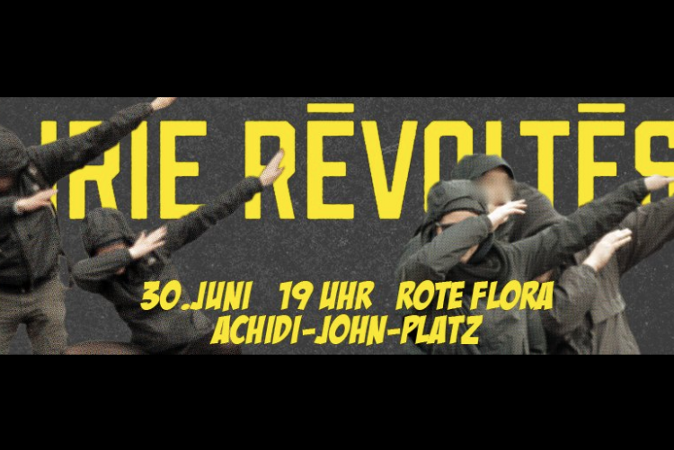 Konzert mit Irie Revoltes vor der Roten Flora gegen G20 in Hamburg